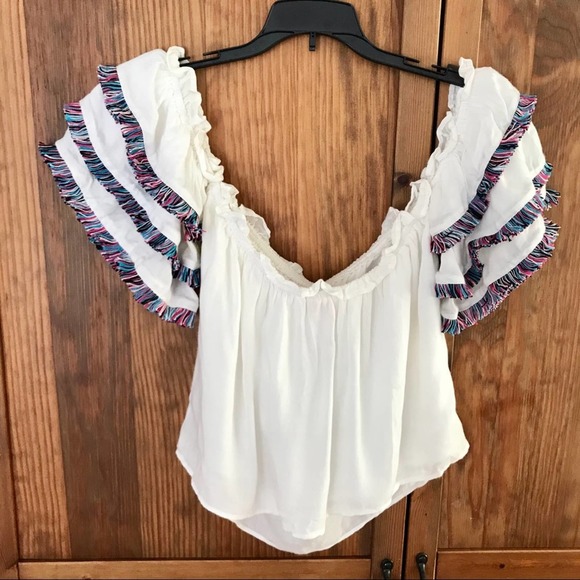 Carter Koral Crop Top White Size Extra Small - Picture 6 of 10